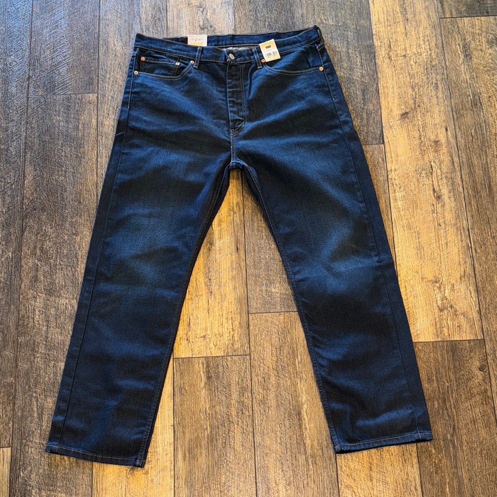 NWT - Levi's Men's Deep Indigo Straight Jeans - Picture 5 of 6
